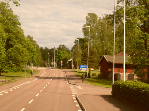 På väg mot Björneborgs centrum
