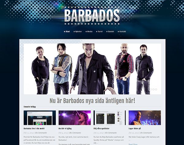 Barbados med ny hemsida