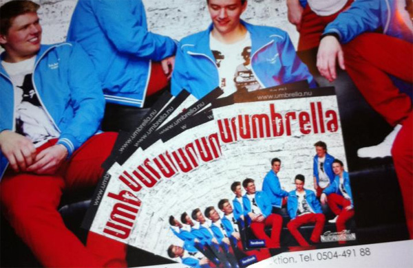 Umbrella orkesterkort och affisch