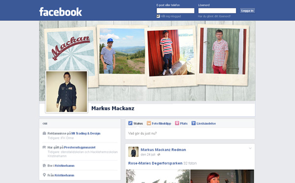 Mackan på facebook