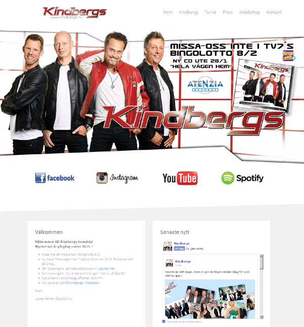 Kindbergs med ny hemsida