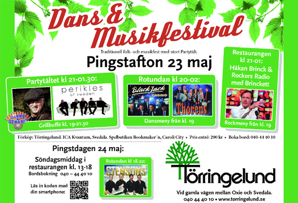 Dans och Musikfestival på Törringelund